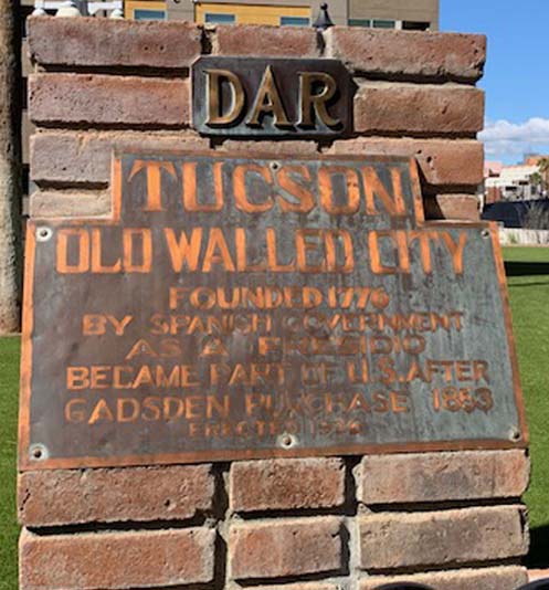 A snapshot of the highly polished plaque. Marker text is in the body of this page.